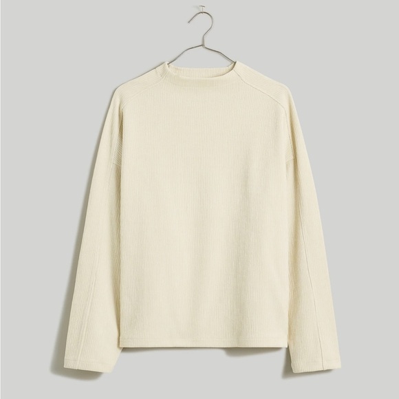 Madewell Striped Jacquard Funnelneck Top - Picture 13 of 13